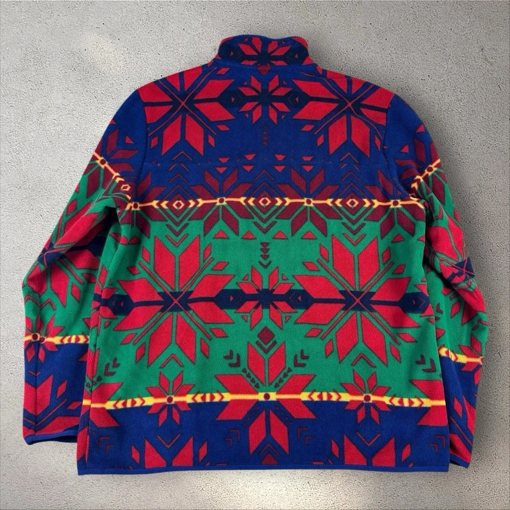 Polo Ralph Lauren‎ Pullover Fleece Aztec Snowflake Sun Valley Expedition XL NWT - Picture 3 of 5